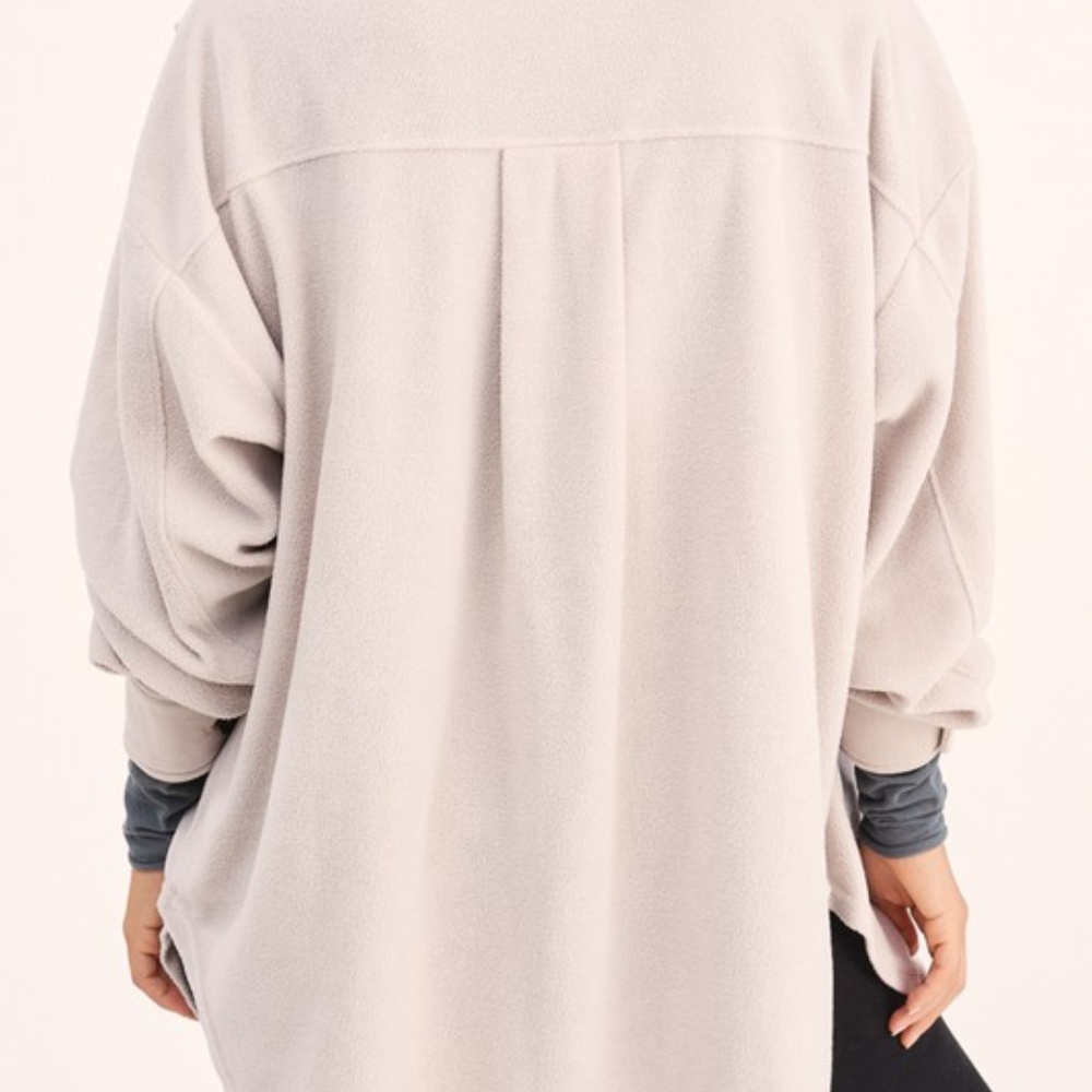 NWT Lightweight Fleece Shacket Shirt Jacket - Picture 5 of 6